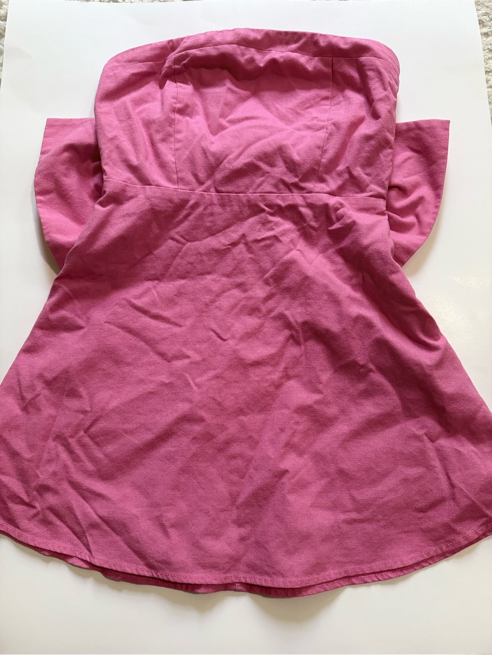Strapless Pink mini dress